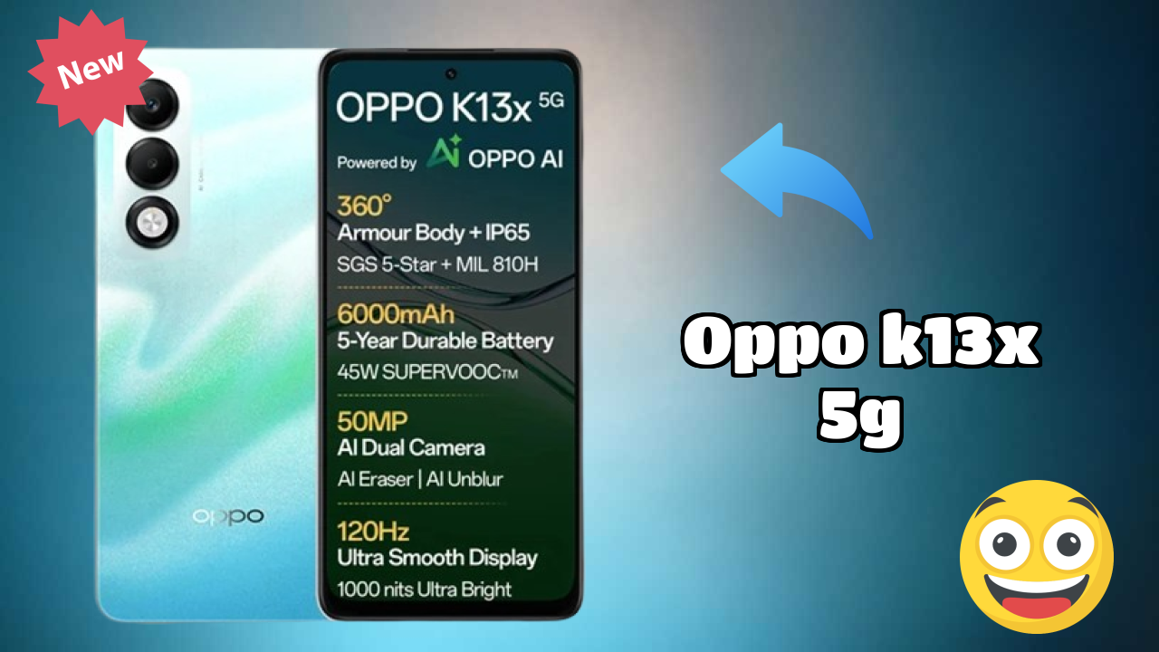 OPPO K13x 5G Display Technology: 6.67 Inches (16.94 Cm) Screen
